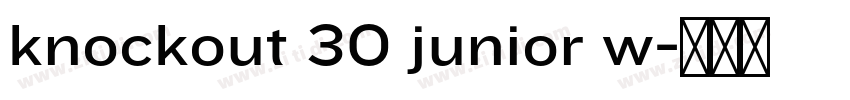 knockout 30 junior w字体转换 knockout 30 junior w字体转换